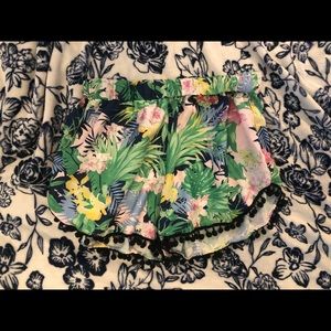 Hawaiian print shorts